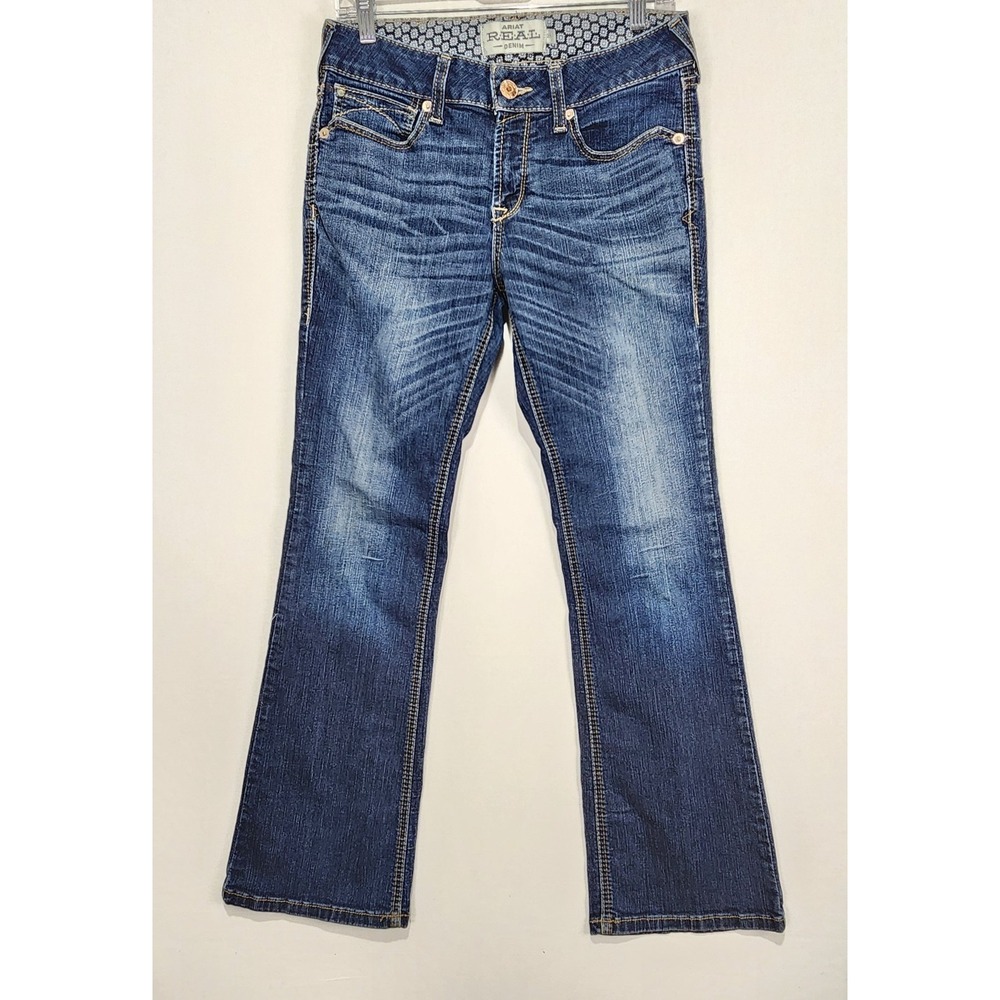 Ariat Real Denim Women's Western Wear Medium Washed Blue Jeans Size 29‎